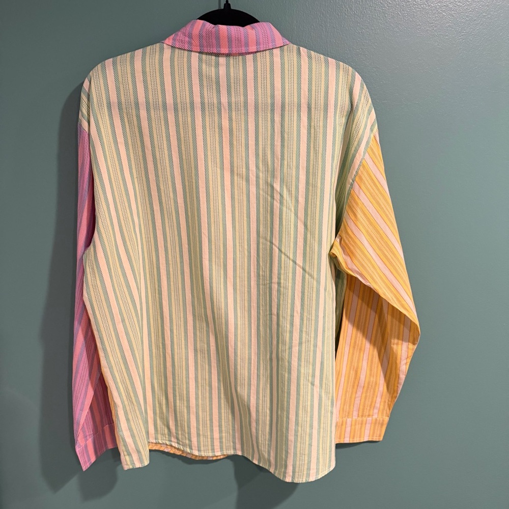Wild Fable Pastel Striped Button Down Shirt - Picture 3 of 6